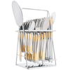 Elegant Cutlery Set 26Pcs -Golden Texture