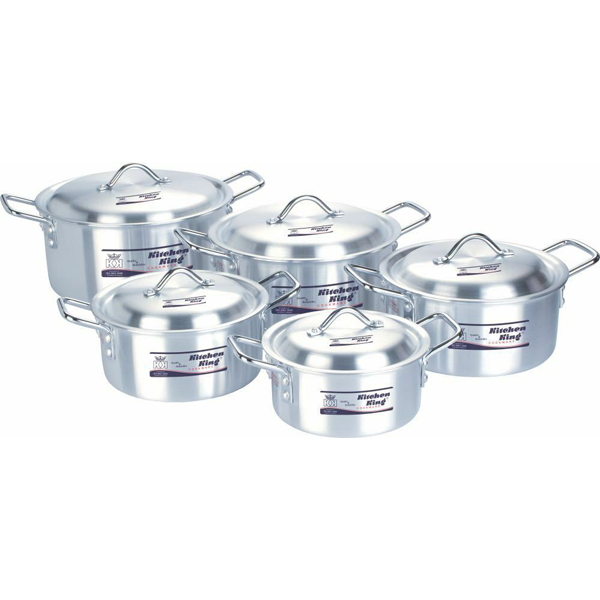 Kitchen King Pot Set 10Pcs - bakeware bake house kitchenware bakers supplies baking