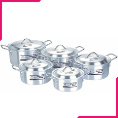 Kitchen King Pot Set 10Pcs - bakeware bake house kitchenware bakers supplies baking