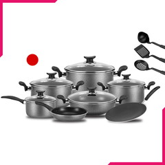 Kitchen King Trend Cook Set 15Pcs Red - bakeware bake house kitchenware bakers supplies baking