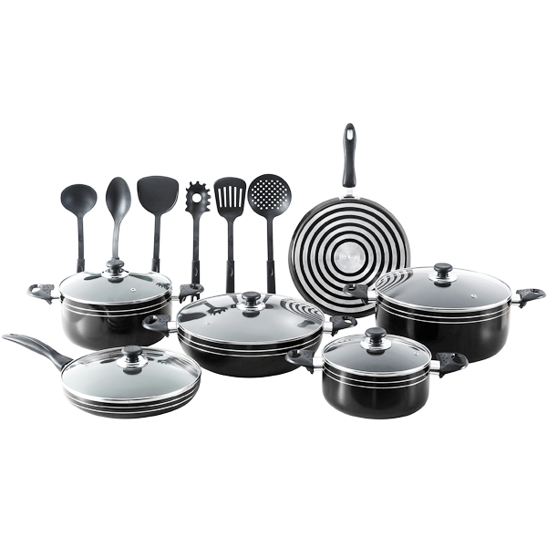 Kitchen King Karfto Plus Cook Set 17Pcs Gray - bakeware bake house kitchenware bakers supplies baking