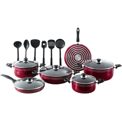 Kitchen King Karfto Plus Cook Set 17Pcs Pink - bakeware bake house kitchenware bakers supplies baking