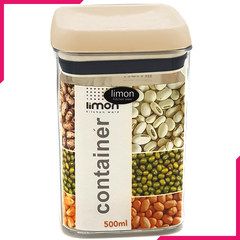 Limon Acrylic Airtight Jar Without Lock 500ml - bakeware bake house kitchenware bakers supplies baking