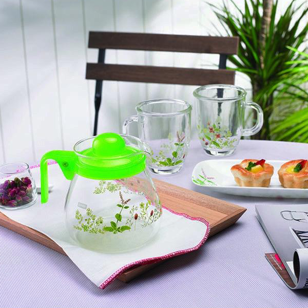 Pyrex 1Ltr Teapot Provence Garden - bakeware bake house kitchenware bakers supplies baking