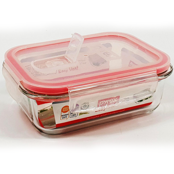 Pyrex Easy Vent Square Glass Food Storage Container - bakeware bake house kitchenware bakers supplies baking