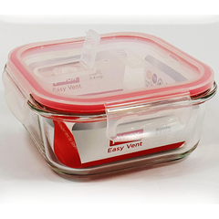 Pyrex Easy Vent Square Glass Food Storage Container - bakeware bake house kitchenware bakers supplies baking