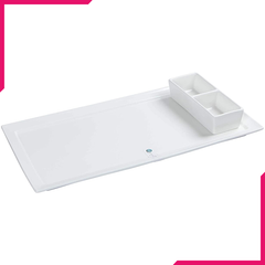 Symphony Rectangular Platter With Dip Dish - bakeware bake house kitchenware bakers supplies baking