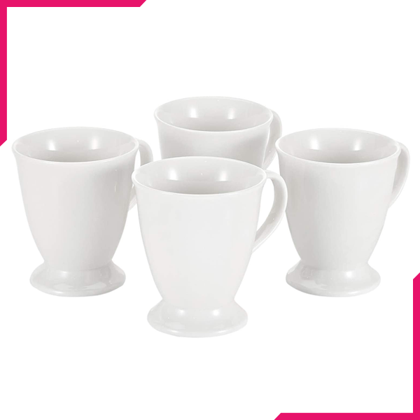 Symphony Footed Mug Set 4Pcs - bakeware bake house kitchenware bakers supplies baking