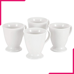 Symphony Footed Mug Set 4Pcs - bakeware bake house kitchenware bakers supplies baking