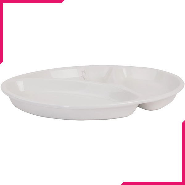 Symphony Round 3Division Plate - bakeware bake house kitchenware bakers supplies baking
