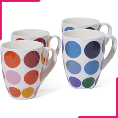 Symphony Big Dot Mugs 4Pcs - bakeware bake house kitchenware bakers supplies baking