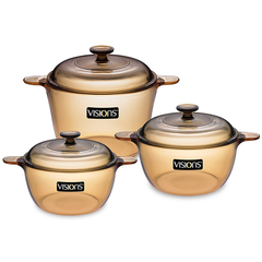 Visions 6pc Saucepan / Cookpot Set