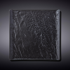 Wilmax SlateStone Square Plate 6.75" x 6.75"