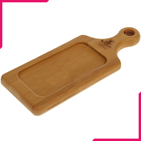 Wilmax Natural Bamboo Tray 8" X 2.75" - bakeware bake house kitchenware bakers supplies baking