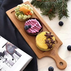 Wilmax Natural Bamboo Tray 15.5" X 4.5" - bakeware bake house kitchenware bakers supplies baking