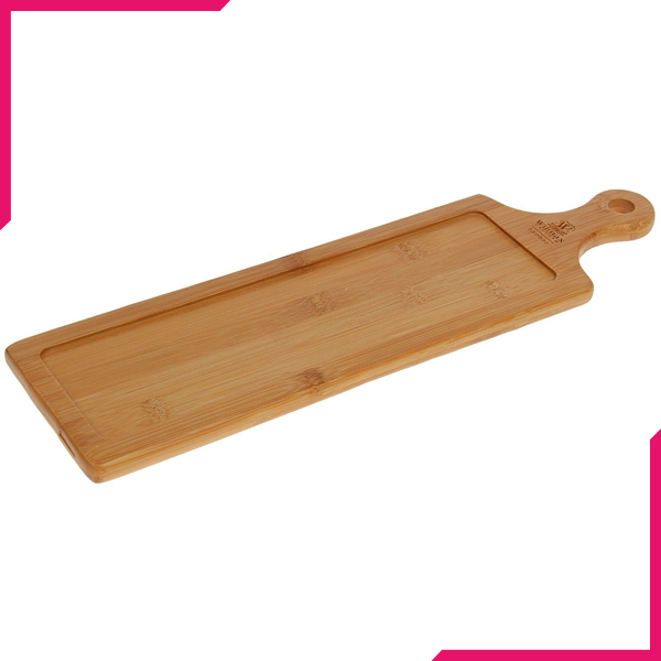 Wilmax Natural Bamboo Tray 15.5" X 4.5" - bakeware bake house kitchenware bakers supplies baking