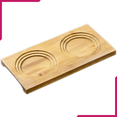 Wilmax Bamboo Tray 7.75" X 4" - bakeware bake house kitchenware bakers supplies baking