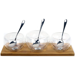 Wilmax Bamboo Tray 11.75" X 4" - bakeware bake house kitchenware bakers supplies baking