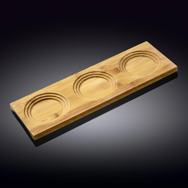 Wilmax Bamboo Tray 11.75" X 4" - bakeware bake house kitchenware bakers supplies baking