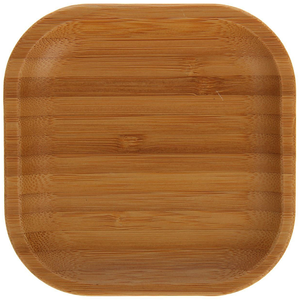 Wilmax Natural Bamboo Plate 4"x 4" - bakeware bake house kitchenware bakers supplies baking