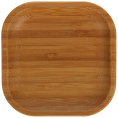 Wilmax Natural Bamboo Plate 4"x 4" - bakeware bake house kitchenware bakers supplies baking