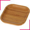 Wilmax Natural Bamboo Plate 4"x 4" - bakeware bake house kitchenware bakers supplies baking