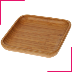 Wilmax Natural Bamboo Plate 5" X 5" - bakeware bake house kitchenware bakers supplies baking