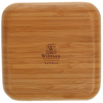 Wilmax Natural Bamboo Plate 7" X 7" - bakeware bake house kitchenware bakers supplies baking