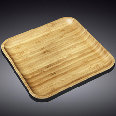 Wilmax Natural Bamboo Plate 8" X 8" - bakeware bake house kitchenware bakers supplies baking