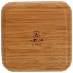 Wilmax Natural Bamboo Plate 9" X 9" - bakeware bake house kitchenware bakers supplies baking