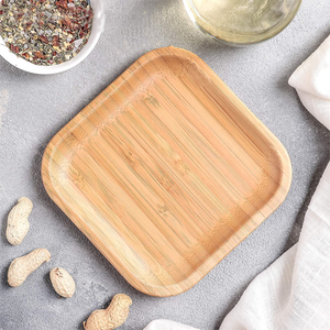 Wilmax Natural Bamboo Plate 11" X 11" - bakeware bake house kitchenware bakers supplies baking