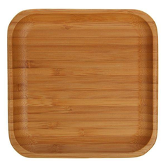 Wilmax Natural Bamboo Plate 12" X 12" - bakeware bake house kitchenware bakers supplies baking