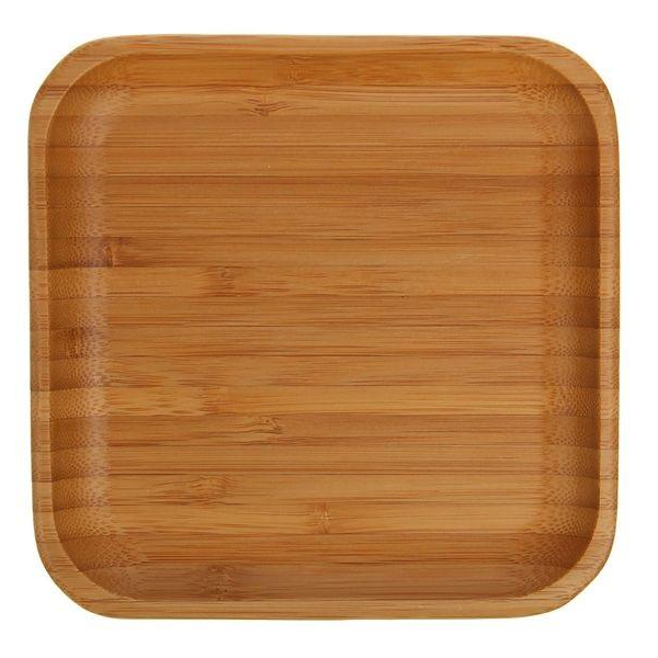 Wilmax Natural Bamboo Plate 14" X 14" - bakeware bake house kitchenware bakers supplies baking