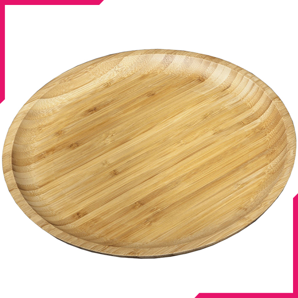 Wilmax Natural Bamboo Plate 8" - bakeware bake house kitchenware bakers supplies baking