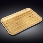 Wilmax Natural Bamboo Platter 12" X 8" - bakeware bake house kitchenware bakers supplies baking