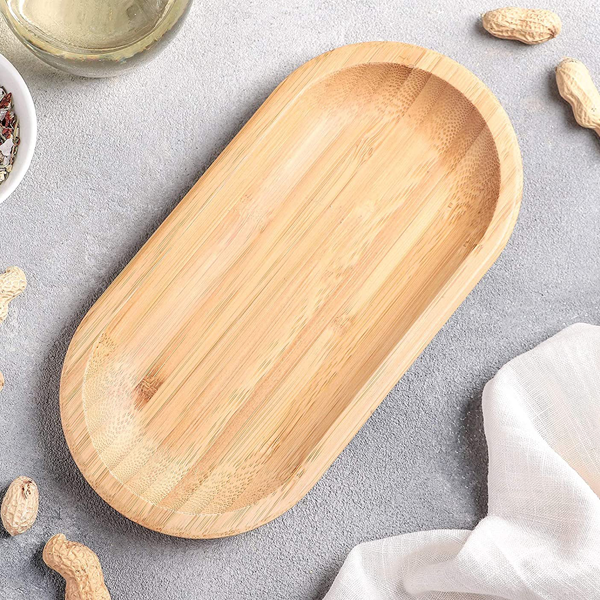 Wilmax Natural Bamboo Dish 8" X 4" - bakeware bake house kitchenware bakers supplies baking