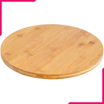 Wilmax Natural Bamboo Turntable 9" X 1.5" - bakeware bake house kitchenware bakers supplies baking