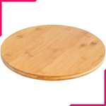 Wilmax Natural Bamboo Turntable 13" X 1.75" - bakeware bake house kitchenware bakers supplies baking