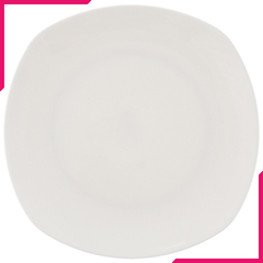 Wilmax Fine Porcelain Bread Plate 6.5" X 6.5" - bakeware bake house kitchenware bakers supplies baking