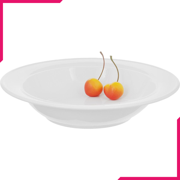 Wilmax Fine Porcelain Soup Plate 9" - bakeware bake house kitchenware bakers supplies baking