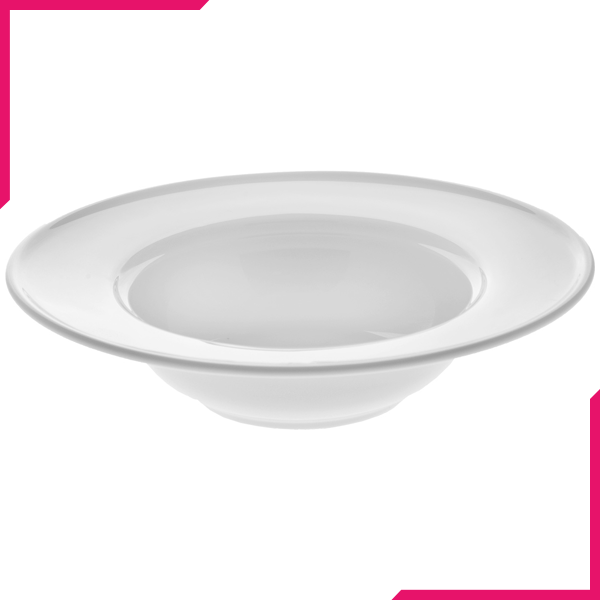 Wilmax Fine Porcelain Deep Plate 9" - bakeware bake house kitchenware bakers supplies baking