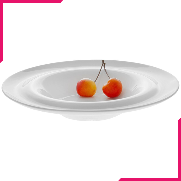 Wilmax Fine Porcelain Deep Plate 9" - bakeware bake house kitchenware bakers supplies baking