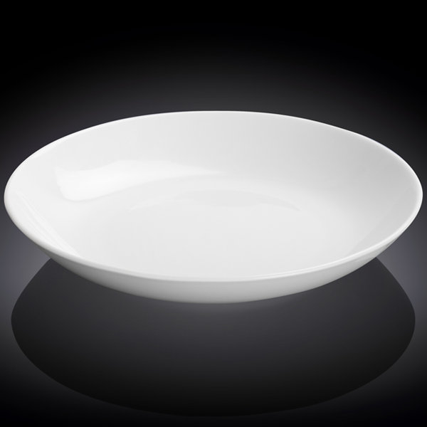 Wilmax Fine Porcelain Round Deep Plate 10" - bakeware bake house kitchenware bakers supplies baking
