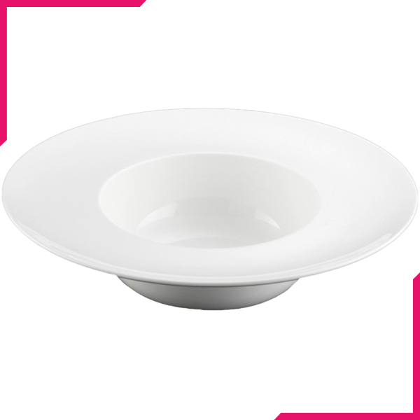 Wilmax Fine Porcelain Deep Plate 10" - bakeware bake house kitchenware bakers supplies baking