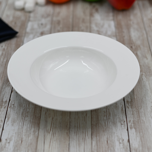 Wilmax Fine Porcelain Deep Plate 8" - bakeware bake house kitchenware bakers supplies baking