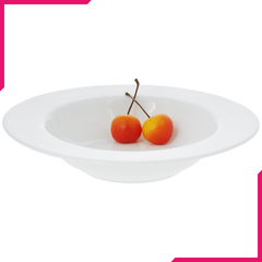 Wilmax Fine Porcelain Deep Plate 8" - bakeware bake house kitchenware bakers supplies baking