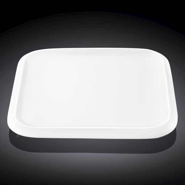 Wilmax Fine Porcelain Dessert Plate 8" X 8" - bakeware bake house kitchenware bakers supplies baking