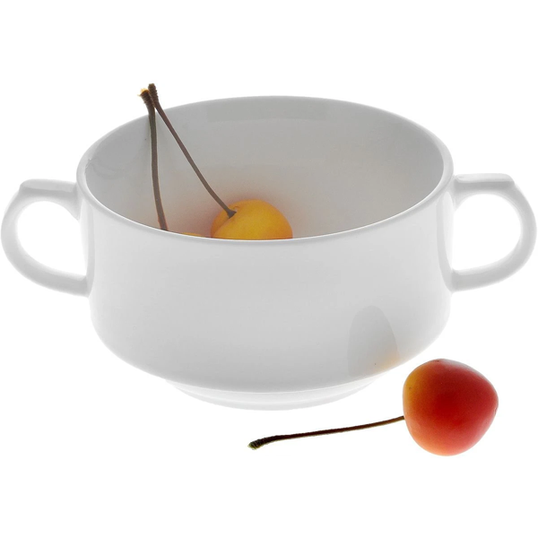 Wilmax Fine Porcelain Soup Cup 350ml - bakeware bake house kitchenware bakers supplies baking
