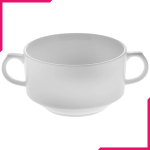 Wilmax Fine Porcelain Soup Cup 350ml - bakeware bake house kitchenware bakers supplies baking