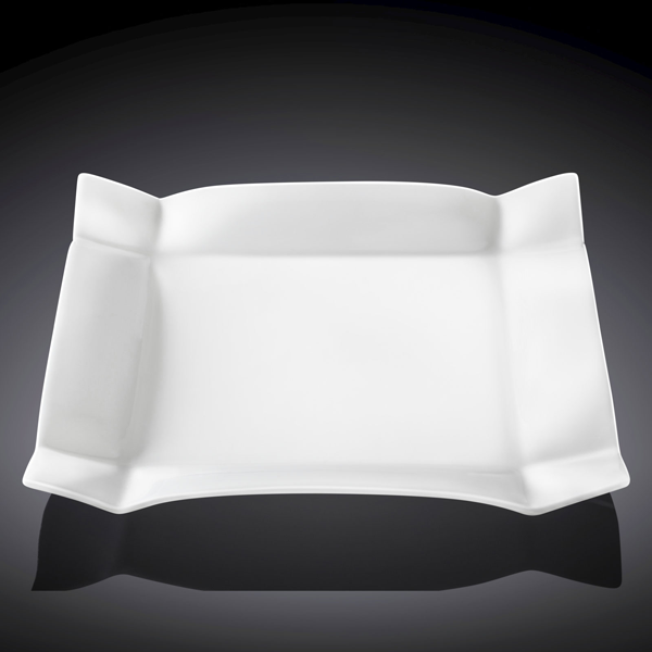 Wilmax Fine Porcelain Dessert Plate 8" X 8" - bakeware bake house kitchenware bakers supplies baking